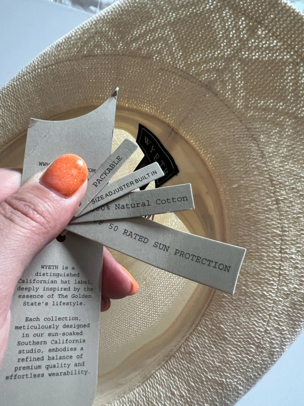 {WYETH} Brand New Carter Packable Cowboy Hat
